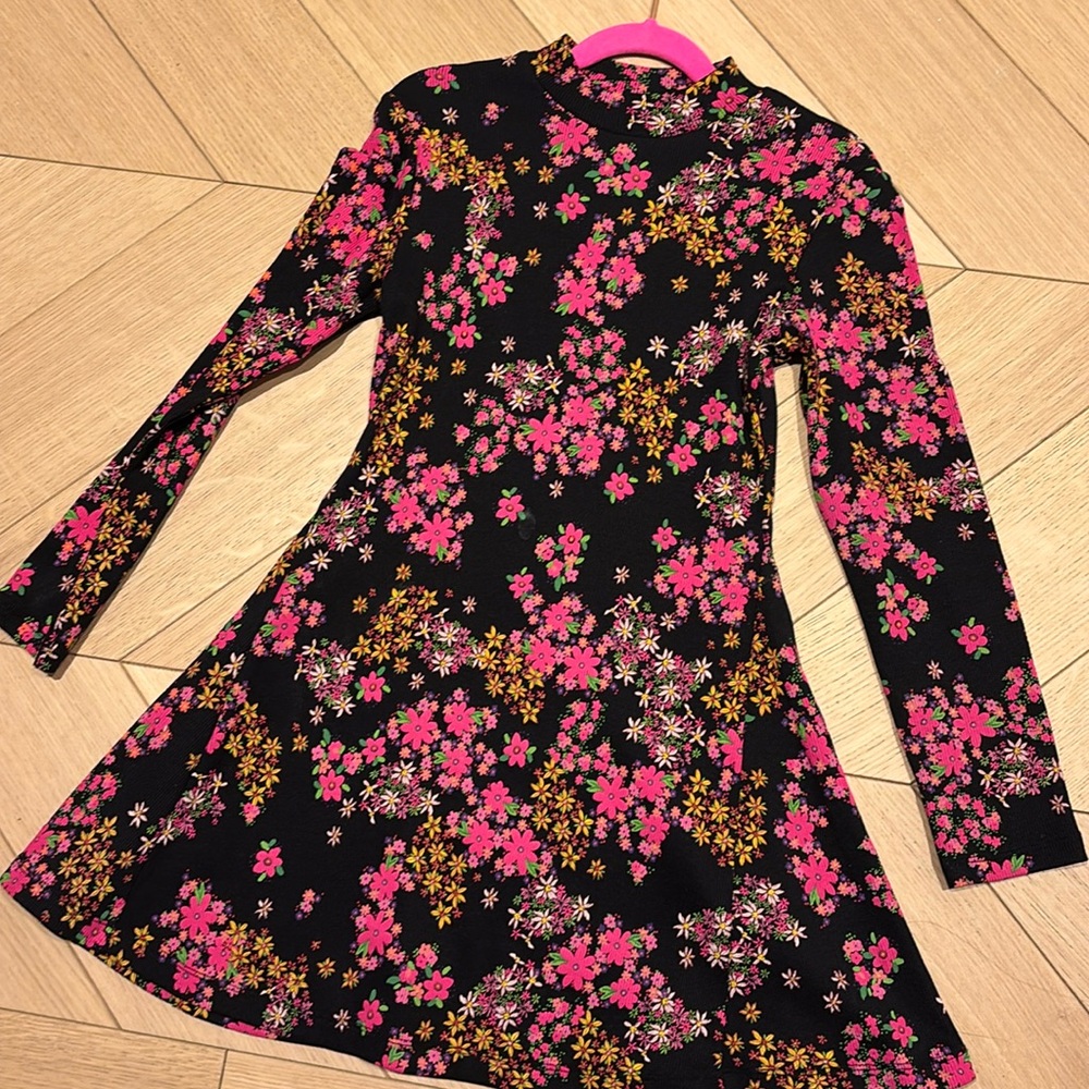 Desigual floral ribbed  dress size 9/10